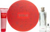 Tous Gift Set 90ml EDT Spray + 150ml Body Lotion + 4.5ml EDT + Metal Tin