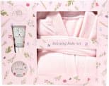 The Kind Edit Co. Spa Botanique Bath Robe Gift Set 50ml Body Lotion + 120ml Body Butter + Bath Robe