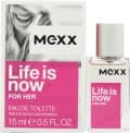 Mexx Life Is Now for Her Eau de Toilette 15ml Spray