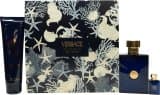 Versace Pour Homme Dylan Blue Gift Set 100ml EDT + 150ml Shower Gel + 5ml EDT