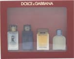 Dolce & Gabbana Men Miniatures Gift Set 5ml K EDP + 5ml K EDT + 5ml The One EDP + 5ml Light Blue EDT