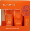 Lancaster Sun Beauty Gift Set 50ml Sun Beauty Body Milk SPF30 + 50ml After Sun Golden Maximiser + 3ml Sun Beauty Face Cream SPF30