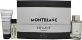Mont Blanc Explorer Platinum Gift Set 100ml EDP + 100ml Shower Gel +2x 7.5ml EDP