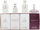 Calvin Klein Ladies Mini Set Gift Set: 2 x CK One EDT 10ml + Eternity 5ml + Euphoria 4ml